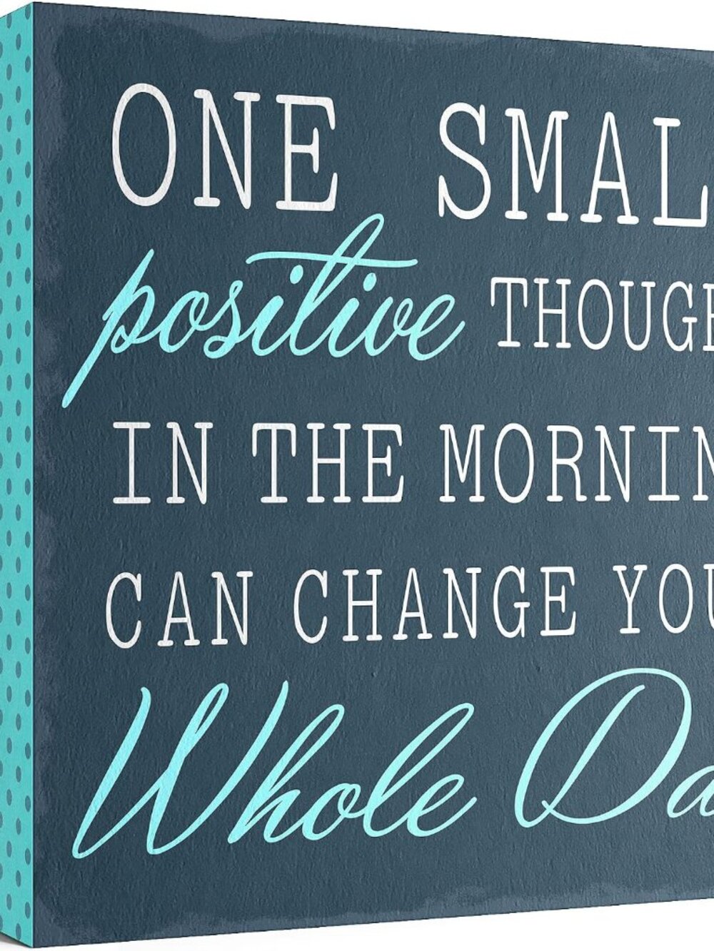 Wood Box Sign Decor for Women Office Positive Thought | Motivational Inspiration